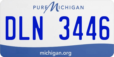 MI license plate DLN3446