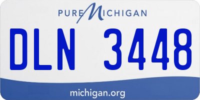 MI license plate DLN3448