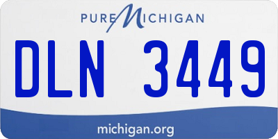 MI license plate DLN3449