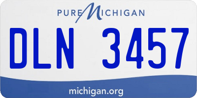 MI license plate DLN3457