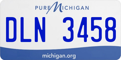 MI license plate DLN3458