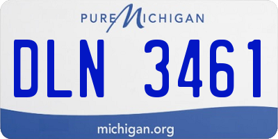 MI license plate DLN3461
