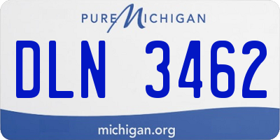MI license plate DLN3462