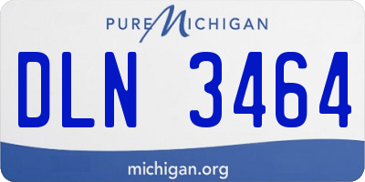 MI license plate DLN3464