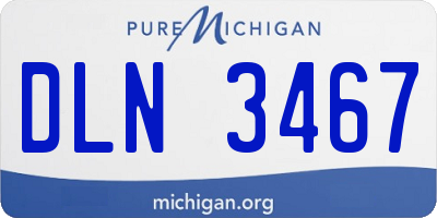 MI license plate DLN3467