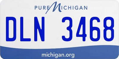 MI license plate DLN3468