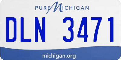 MI license plate DLN3471