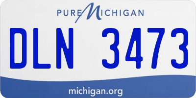 MI license plate DLN3473