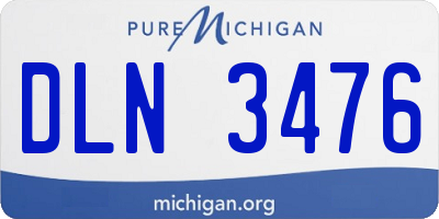 MI license plate DLN3476