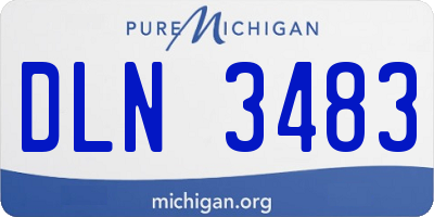 MI license plate DLN3483
