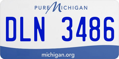 MI license plate DLN3486