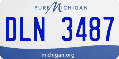 MI license plate DLN3487