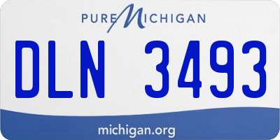 MI license plate DLN3493