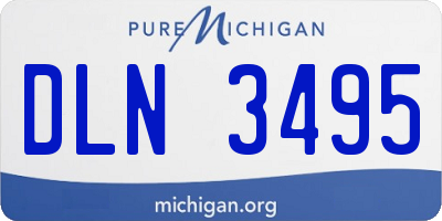 MI license plate DLN3495