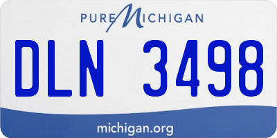 MI license plate DLN3498