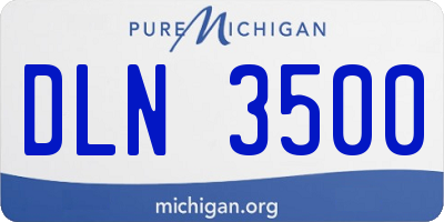 MI license plate DLN3500