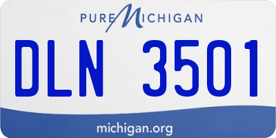 MI license plate DLN3501