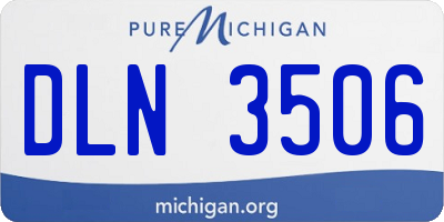 MI license plate DLN3506