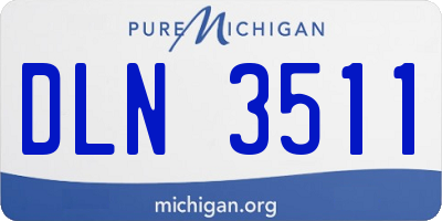 MI license plate DLN3511