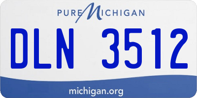 MI license plate DLN3512