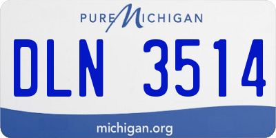 MI license plate DLN3514