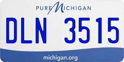 MI license plate DLN3515