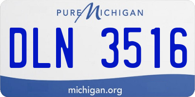 MI license plate DLN3516