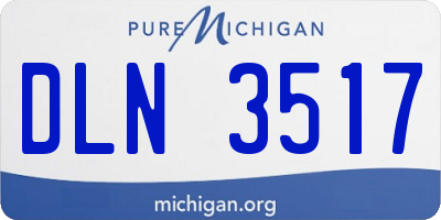 MI license plate DLN3517
