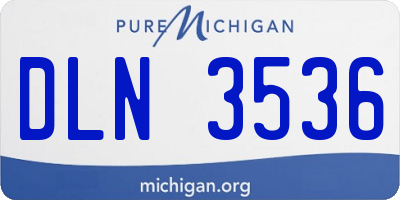 MI license plate DLN3536