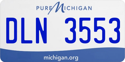 MI license plate DLN3553