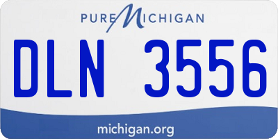MI license plate DLN3556