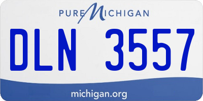 MI license plate DLN3557