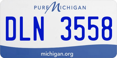 MI license plate DLN3558