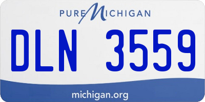 MI license plate DLN3559