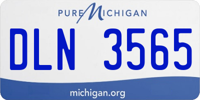 MI license plate DLN3565