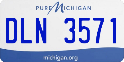 MI license plate DLN3571