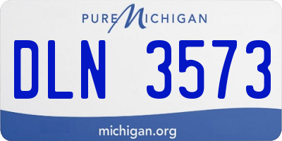 MI license plate DLN3573