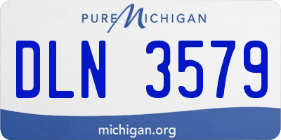 MI license plate DLN3579