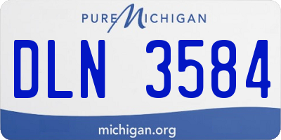 MI license plate DLN3584