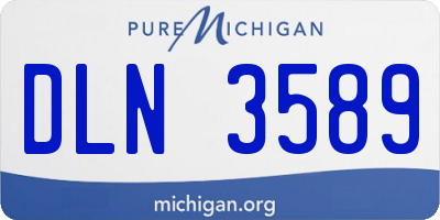 MI license plate DLN3589