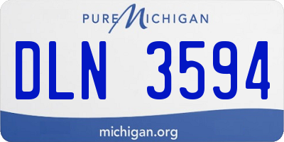 MI license plate DLN3594
