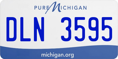 MI license plate DLN3595