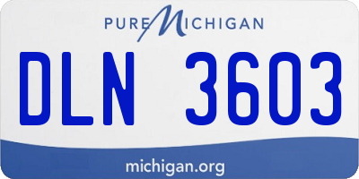 MI license plate DLN3603