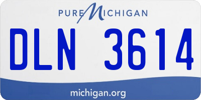 MI license plate DLN3614