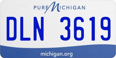 MI license plate DLN3619