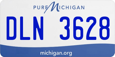 MI license plate DLN3628