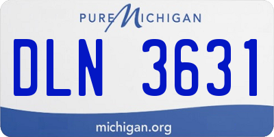 MI license plate DLN3631