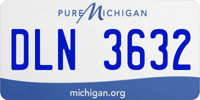 MI license plate DLN3632