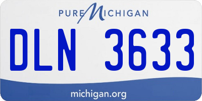 MI license plate DLN3633