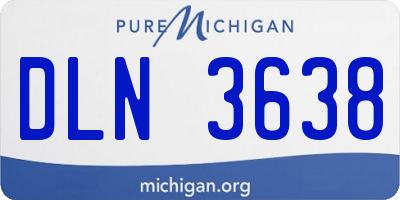 MI license plate DLN3638